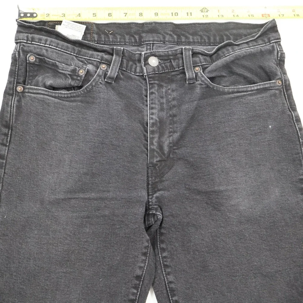 Levi's Premium Jeans Mens 34x34 Black Straight Leg Denim Big 